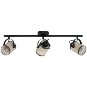 Netlighting Ruscomb 3 Lamp Spotlight Bar Black