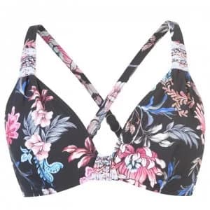 Seafolly Water Garden Bikini Top Womens - BLACK