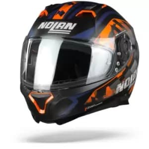 Nolan N87 Venator 91 Flat Black Orange Blue Anthracite S