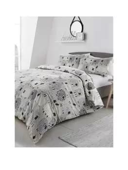 Fusion Dotty Sheep Duvet Set Natural - Ks