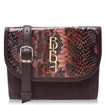 Biba Biba Triple Comp Crossbody Bag - Brown Snake