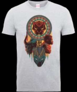 Black Panther Totem T-Shirt - Grey - L