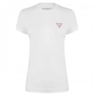 Guess Guess Chest Logo T Shirt - True White