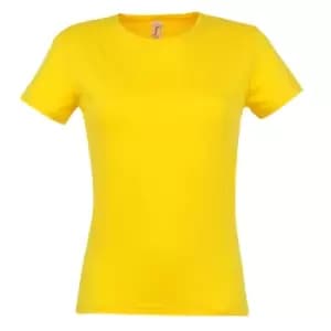 SOLS Womens/Ladies Miss Short Sleeve T-Shirt (XXL) (Gold)