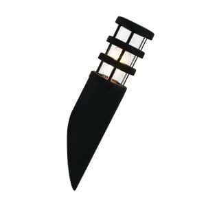 1 Light Outdoor Wall Lantern Light Black, 304 SS IP44, E27