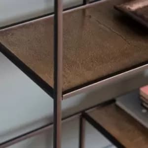 Crossland Grove Harlow Display Unit Bookcase Antique Gold