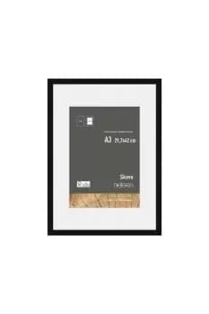 Skava A3 Wooden Picture Frame With A4 Mount & Glass Front