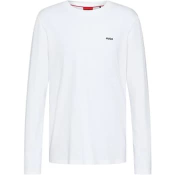 Hugo Derol Long Sleeve T Shirt - White