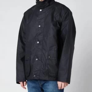 Barbour Mens Selbin Wax Jacket - Navy - L
