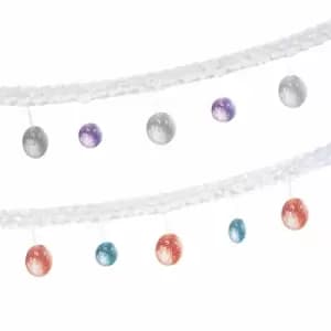 Disco Ball Dance Party Bunting Banner 70s 80s Hanging Ceiling Decoration Club