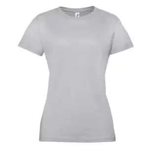 SOLS Womens/Ladies Regent Short Sleeve T-Shirt (L) (Pure Grey)