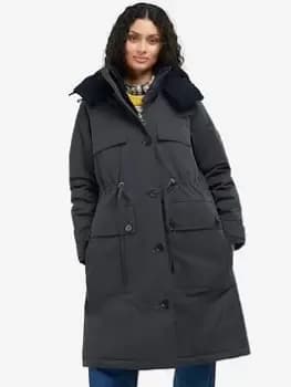 Barbour Coast To Country Lana Waterproof Coat - Navy, Blue, Size 12, Women