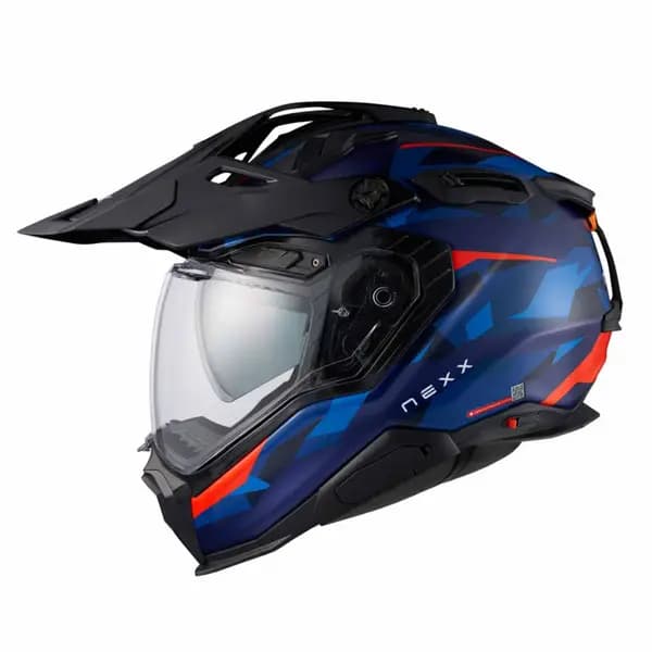 Nexx X.WED3 Trailmania Blue Red Matt Adventure Helmet Size 2XL