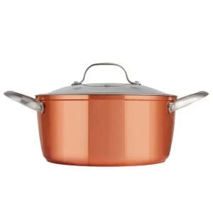 Tower 24cm Forged Aluminium Casserole Pan - Copper