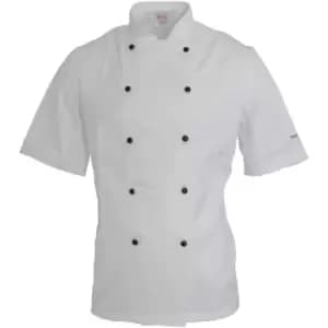 Dennys - afd Adults Unisex Thermocool Chefs Jacket (Pack of 2) (3XL) (White) - White