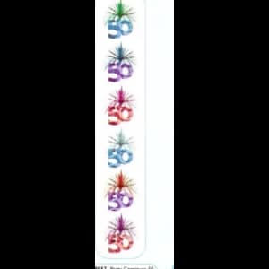 Cascade Column Decoration 50th ( Pack Of 6)
