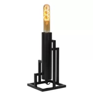 Lucide Zilda Modern Table Lamp 1xE27 Black