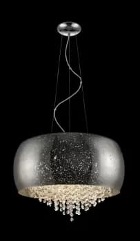 Luna 5 Light Chrome Crystal Pendant Ceiling Light