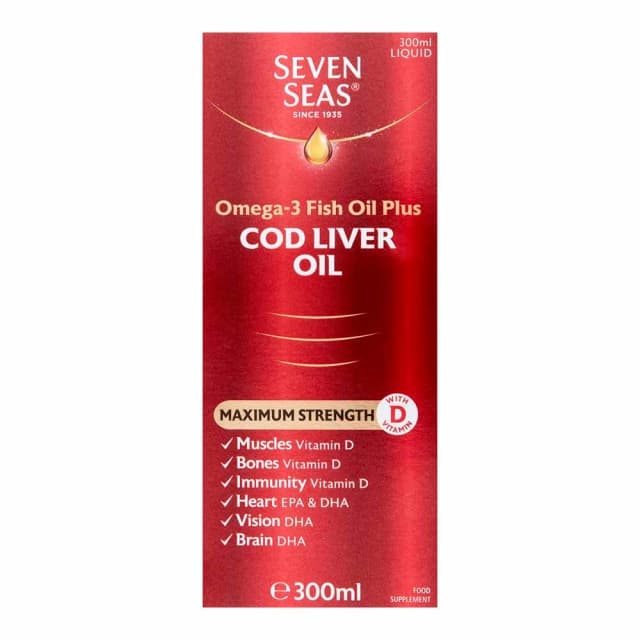 Seven Seas Maximum Strength Cod Liver Oil 300ml