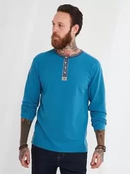 Joe Browns Every Day Henley - Blue Size M, Men