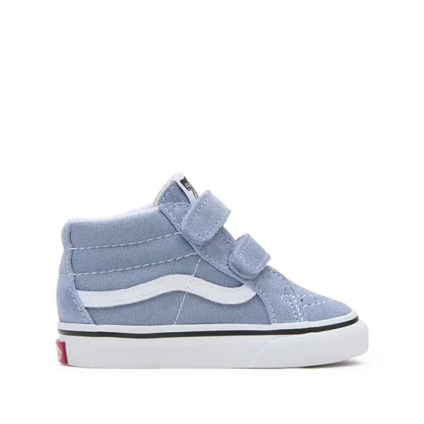 Kids Sk8-Mid High Top Trainers in Suede with Touch 'n' Close Fastening