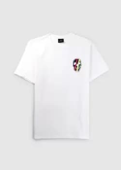 Paul Smith Mens Sreg Fit T-Shirt Stripe Skull In White