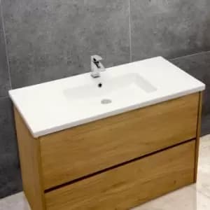 Mid-Edge 5012 Ceramic 101cm Inset Basin with Rectangular Bowl