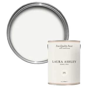 Laura Ashley Pure White Matt Emulsion Paint, 5L