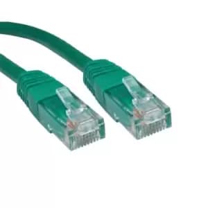 Cables Direct 10m Cat6 networking cable Green U/UTP (UTP)