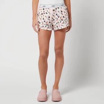 UGG Womens Albin Shorts - Cream Painted Leopard - L