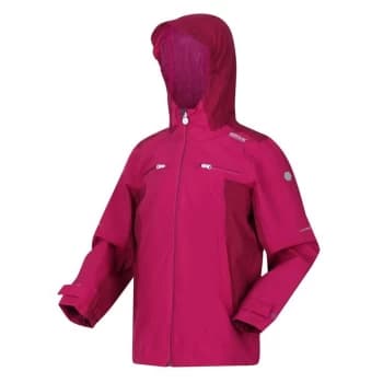 Regatta Junior Highton II Waterproof & Breathable Jacket - Fuchsia/Rasp