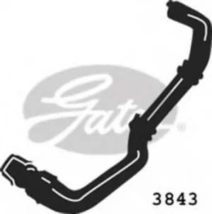 Curved Radiator Hose 530mm X 32 Gates 3843