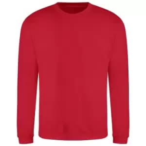 AWDis Adults Unisex Just Hoods Sweatshirt (4XL) (Fire Red)
