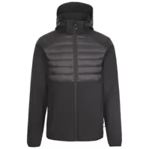 Trespass Mens Lenek Soft Shell Jacket (L) (Black)