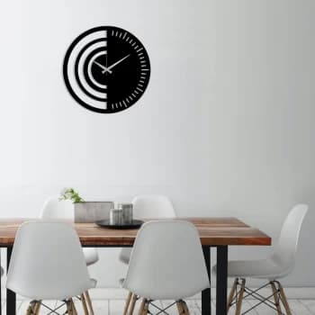 Metal Wall Clock 8 - Black Decorative Metal Wall Clock