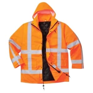 RWS Hi Vis Traffic Jacket and Detachable Lining Orange 3XL
