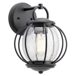 Elstead Vandalia 1 Light Wall Light Textured Black