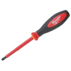 Milwaukee Hand Tools VDE Slotted/Pozidriv Screwdriver SL/PZ1 x 80mm