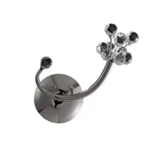 Octavia Wall Lamp Switched G4 Left Facing Polished Chrome/Crystal, NOT LED/CFL Compatible