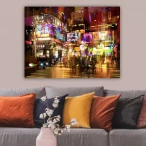 244926889_70100 Multicolor Decorative Canvas Painting