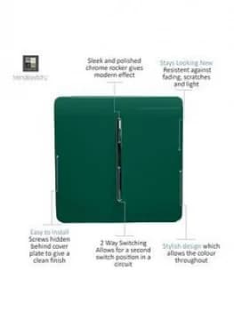 Trendiswitch 1G 2W 10 Amp Light Switch Dark Green