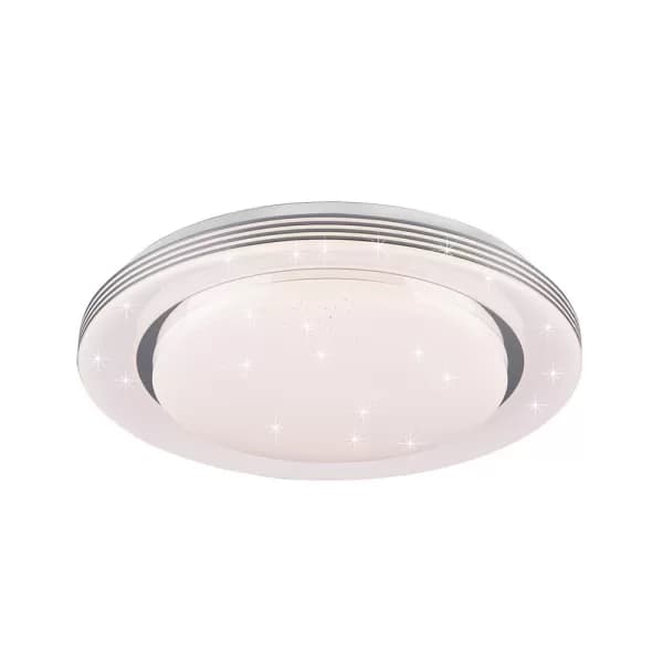 Atria Modern 48cm Decorative Flush Ceiling Light White 3000-6000K Remote control