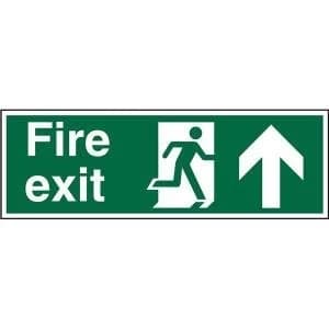 Stewart Superior SP129SRP Screw Plastic Sign 600x200 Fire Exit Man
