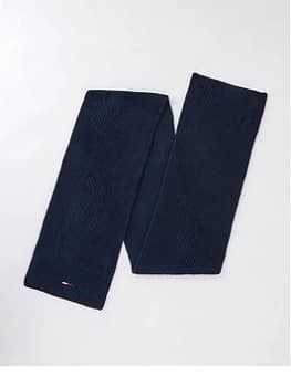 Tommy Jeans Basic Rib Knitted Scarf - Blue