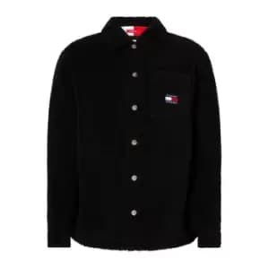 Tommy Jeans Tjm Modern Prep Sherpa Overshirt - Black