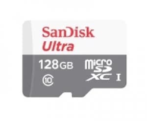 SanDisk Ultra MicroSDXC Android Memory Card 80MBs UHSI Class 10 with Adapter 128GB
