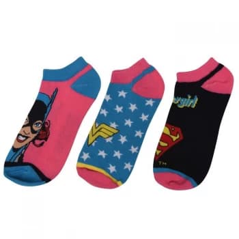 Character Trainer Socks 3 Pack Ladies - DC Comics