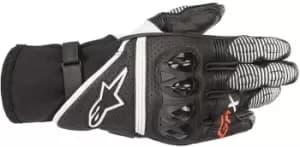 Alpinestars GP X V2 Motorcycle Gloves, black-white, Size 2XL, black-white, Size 2XL