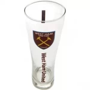 West Ham United FC Tall Beer Glass