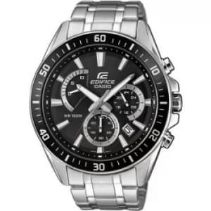 Casio Chronograph Wristwatch EFR-552D-1AVUEF (L x W x H) 53 x 47 x 12.3mm Silver Enclosure material=Stainless steel Material (watch strap)=Stainless s